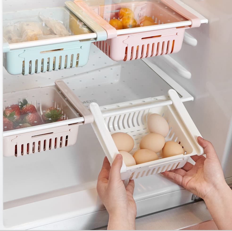 Cesta Almacenaje Nevera Extensible Multiusos