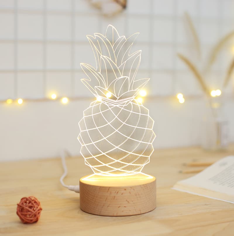 Lámpara de Mesita Piña LED