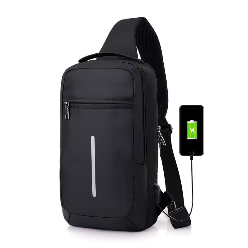 Bolsa de pecho antirrobo con carga USB