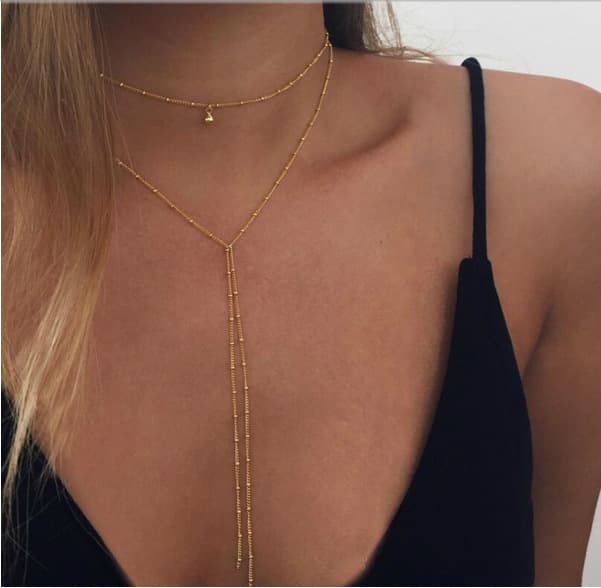 Collar Retro Minimalista de Clavícula