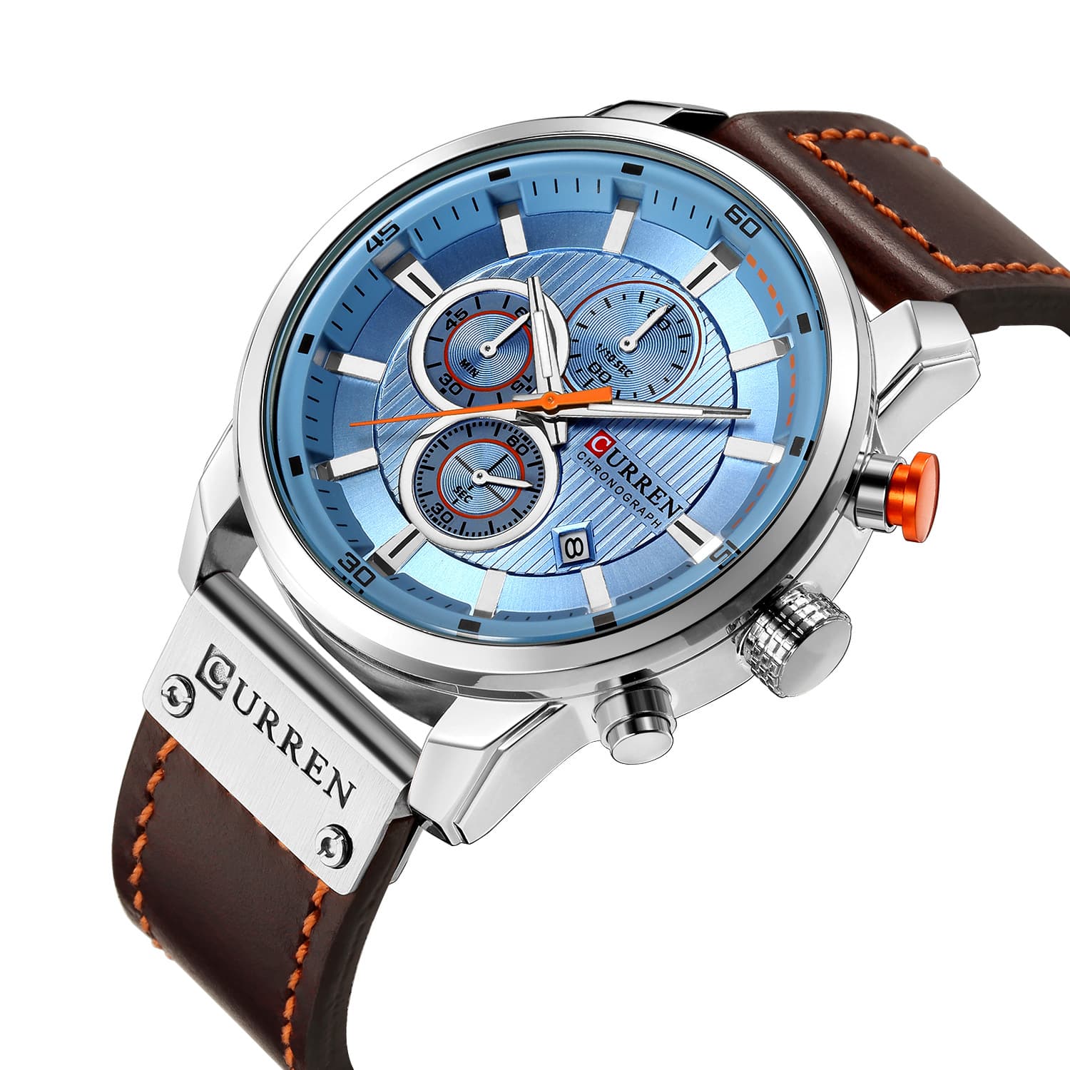 Reloj Cronógrafo Militar Deportivo Hombre Piel Impermeable