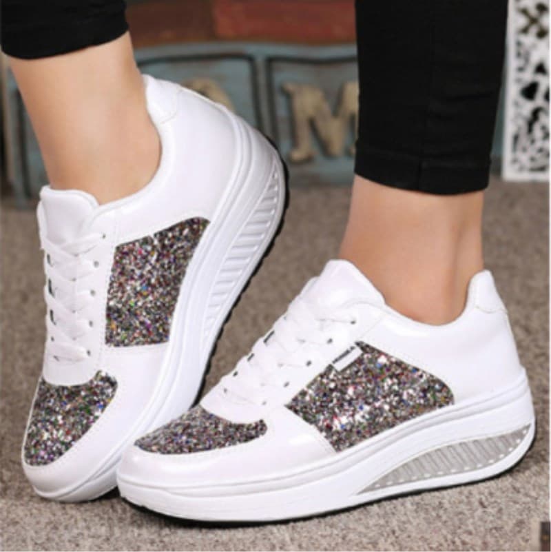 Zapatillas deportivas de mujer con lentejuelas