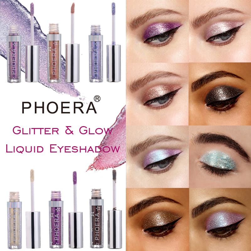 Sombra de Ojos Líquida PHOERA Magnificent Metals 12 Colores