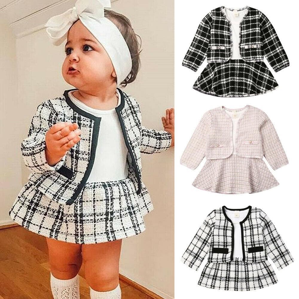 Conjunto de Dos Piezas Infantil Estilo Vintage