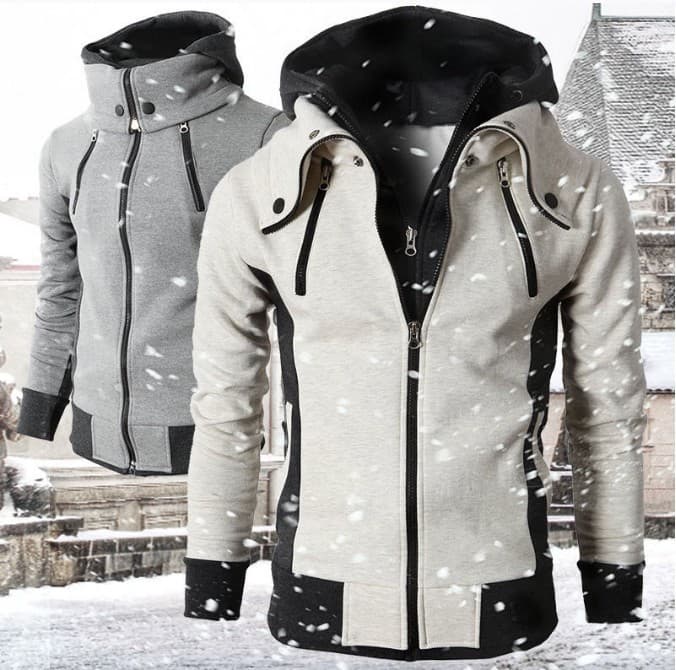 Chaqueta Deportiva Hombre con Capucha y Cremallera