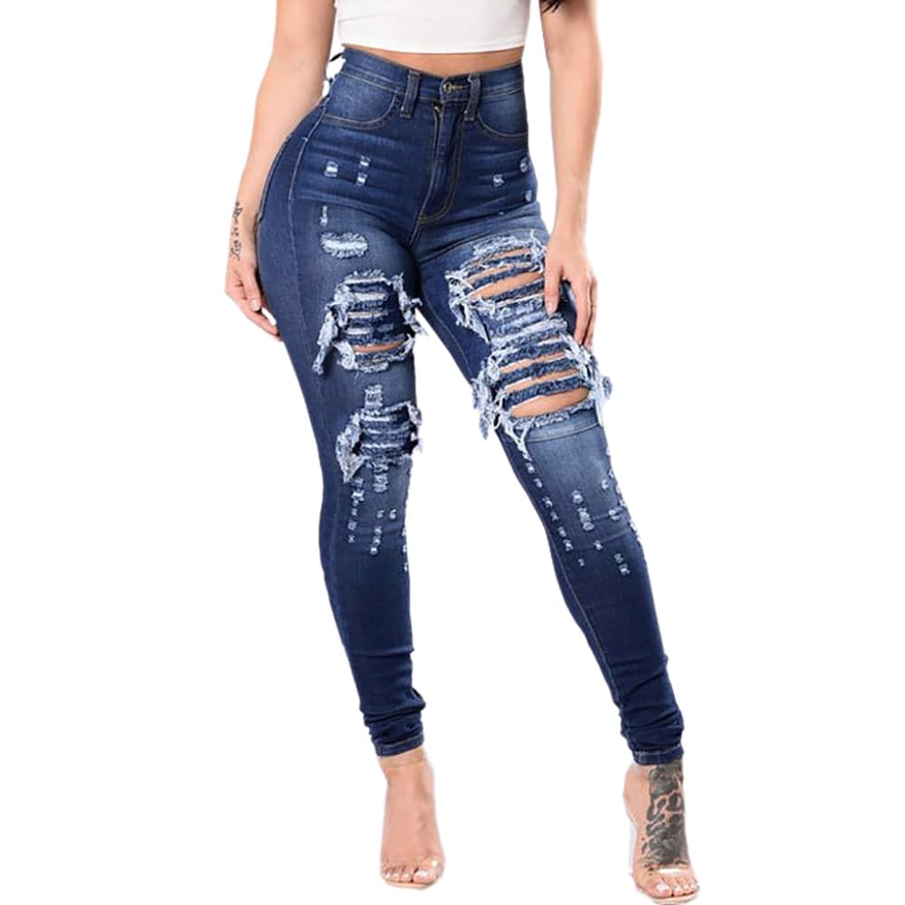 Pantalones vaqueros rotos para mujer