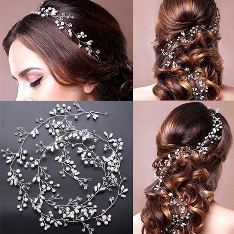 Accesorios de Novia Cristal y Perla para el Cabello