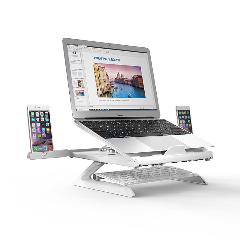 Soporte Plegable Multifuncional para Portátil y Tablet