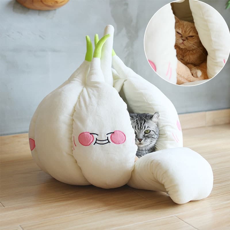 Cama Tienda para Mascotas con Cojín Cálido