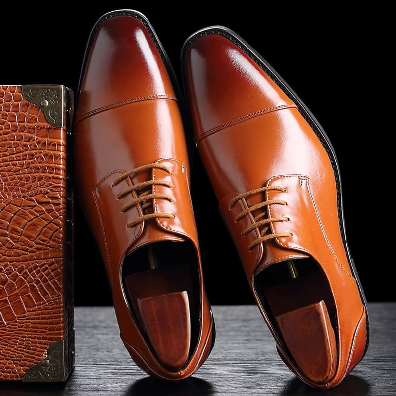 Zapatos de Negocios Estilo Británico para Hombre