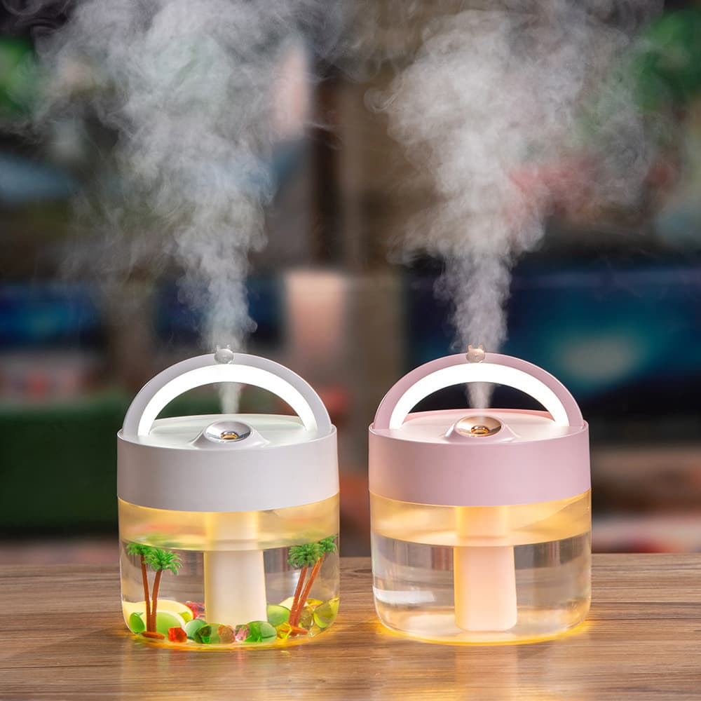 Humidificador silencioso con control de luminosidad