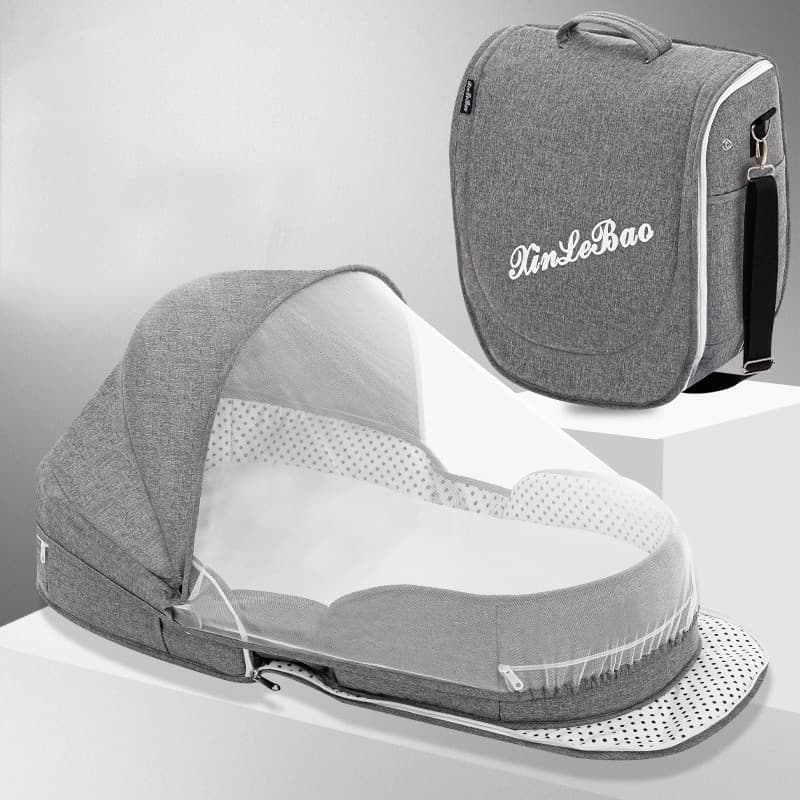 Cuna Portátil Plegable con Bolsa Mamá