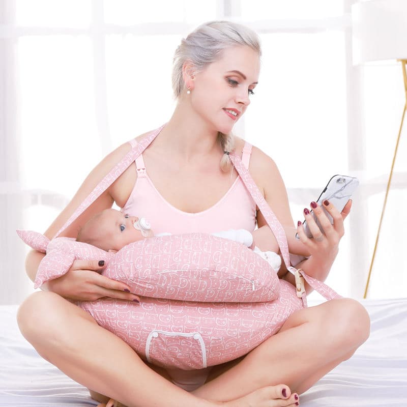 Almohada de Lactancia Multiusos Ajustable para Bebé