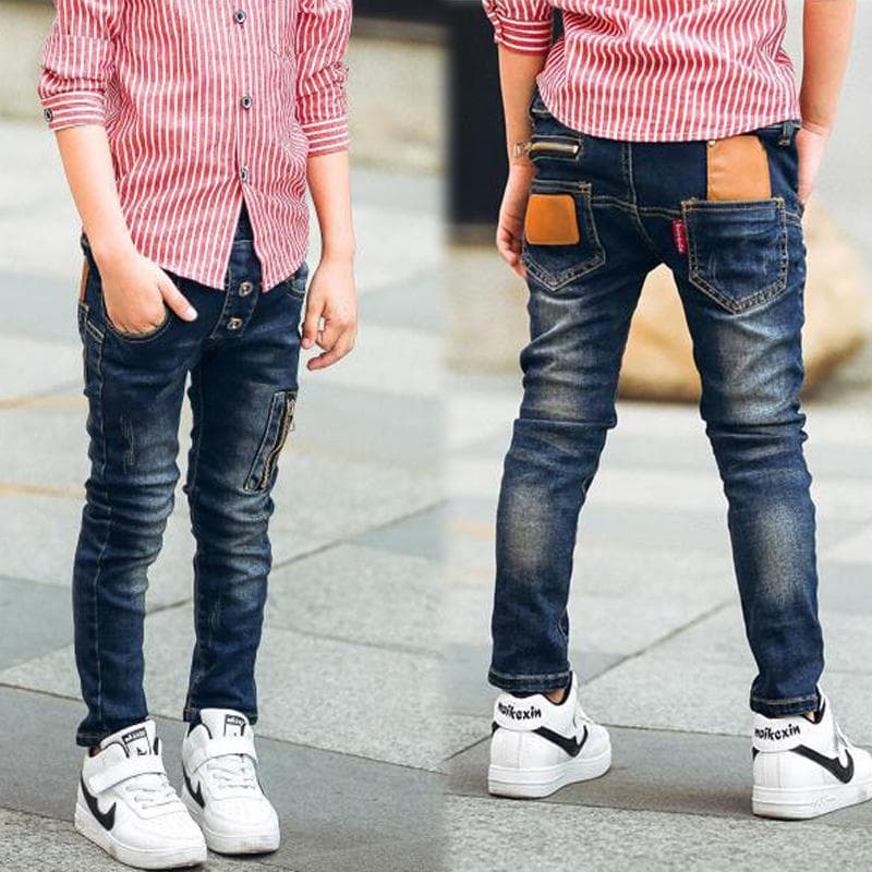 Pantalones vaqueros elásticos para niño