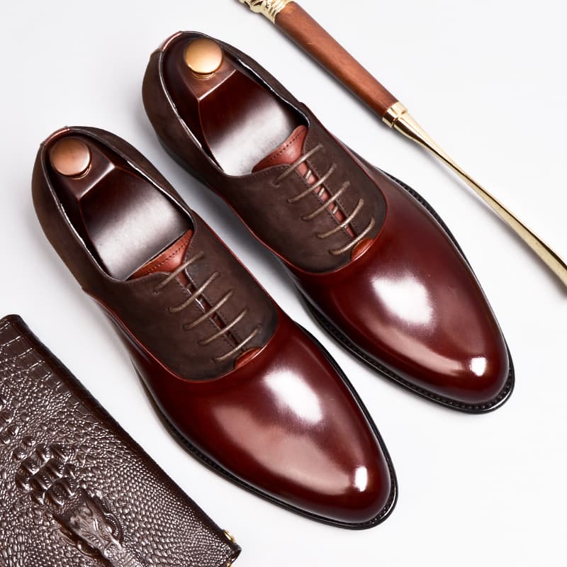 Zapatos de Cuero Formales Vintage para Hombre