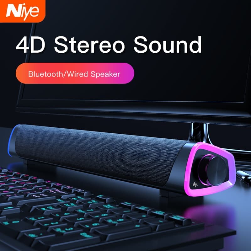 Barra de Sonido Estéreo 4D con Subwoofer Compatible Apple