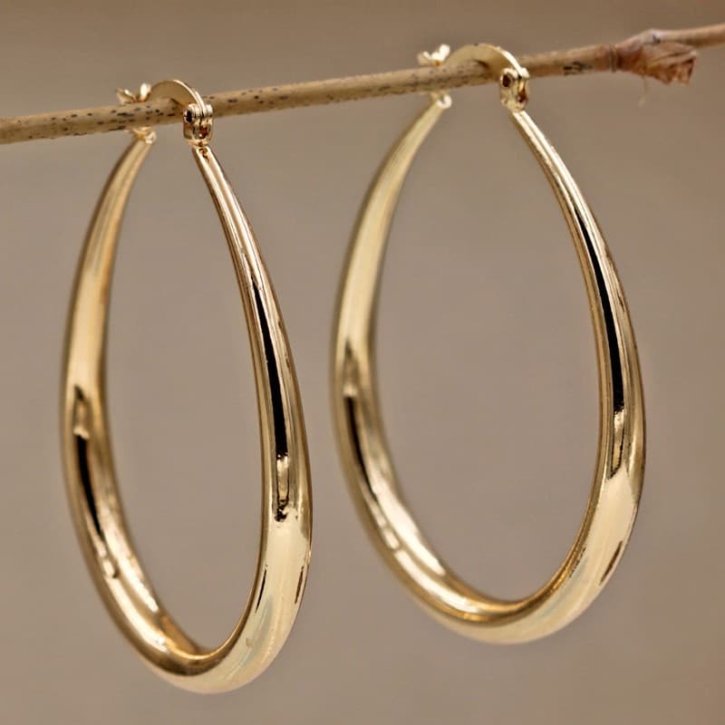 Pendientes Ovalados Geométricos