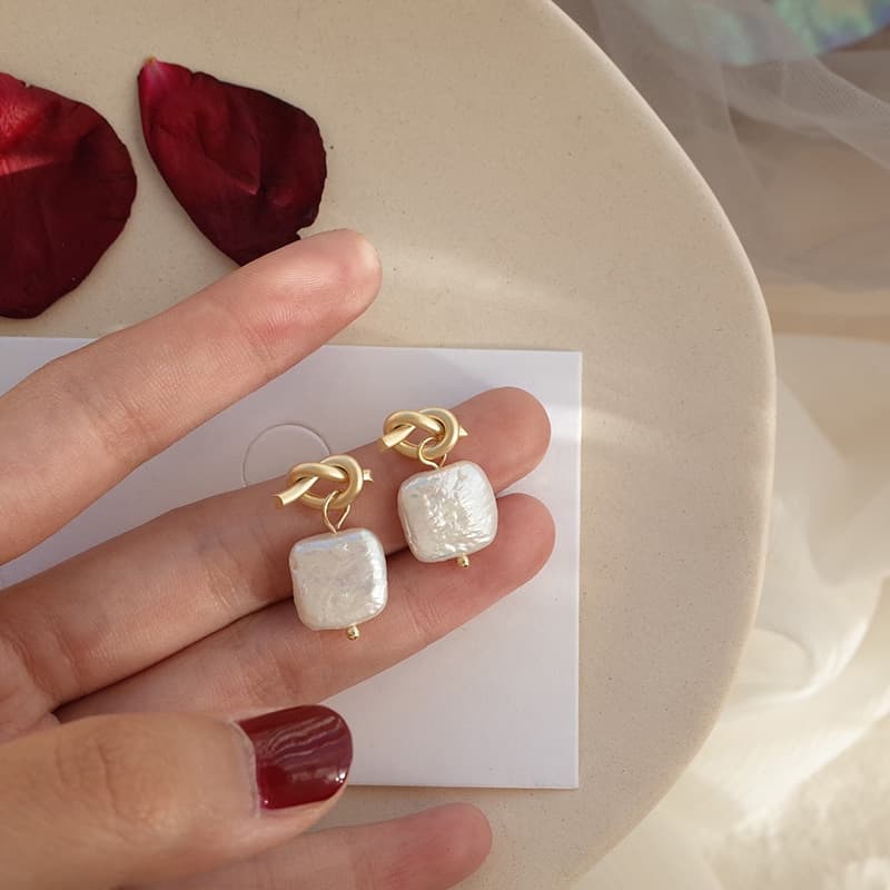 Pendientes de perla natural