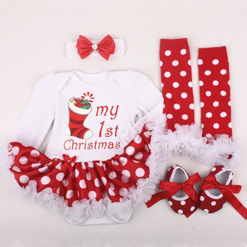 Pack de Ropa Navideña para Recién Nacido 4 Piezas