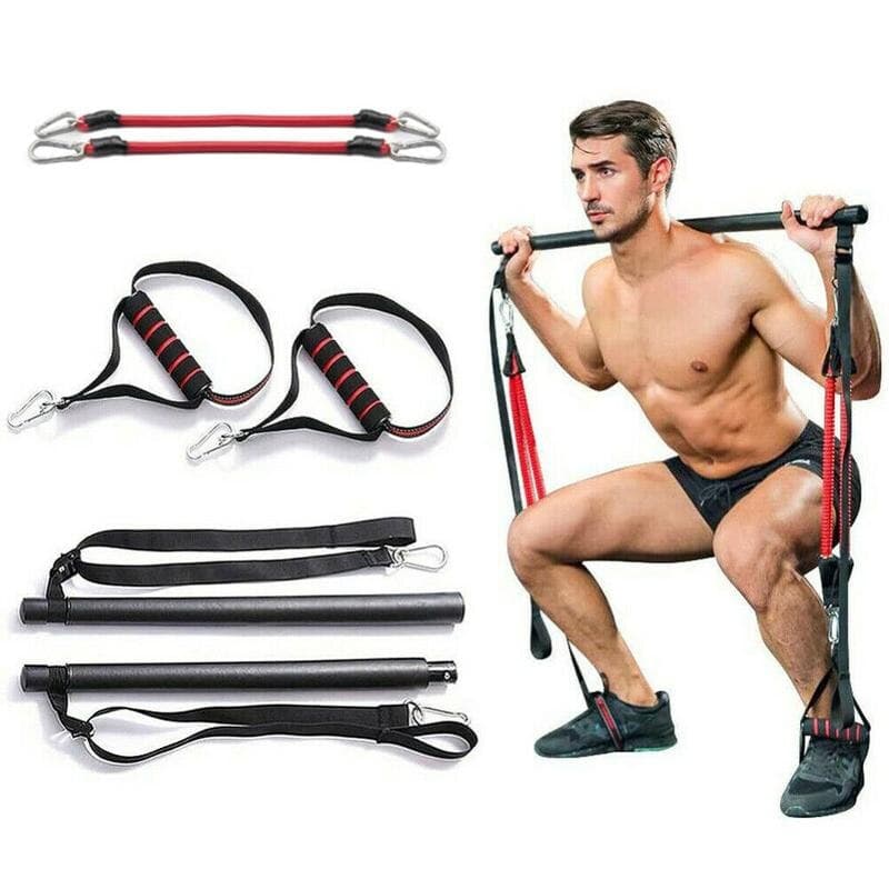 Kit Pilates Bar con Bandas de Resistencia