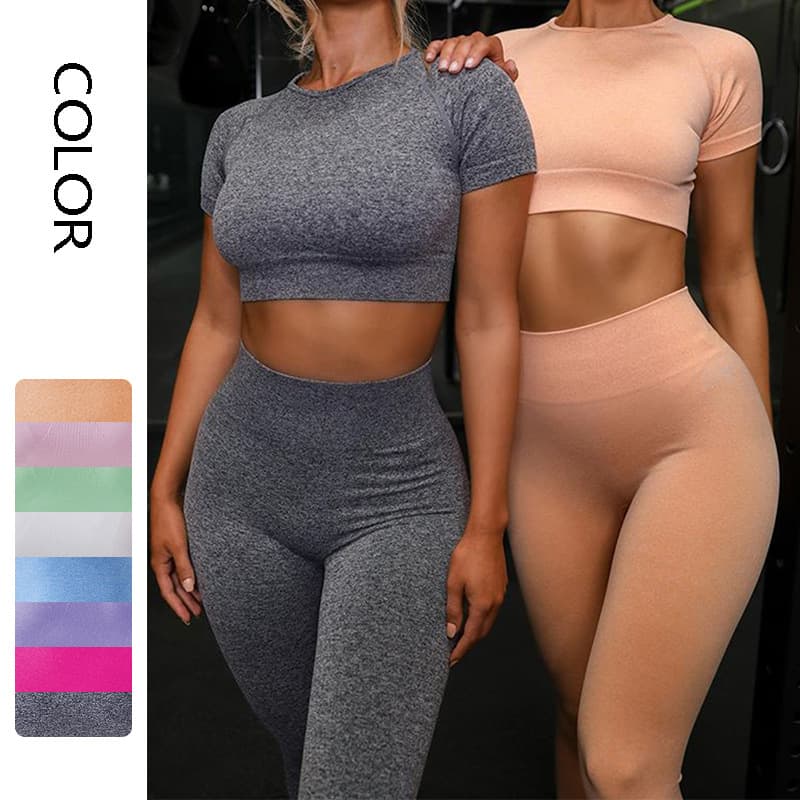 Conjunto Deportivo Mujer Yoga Running Sin Costuras