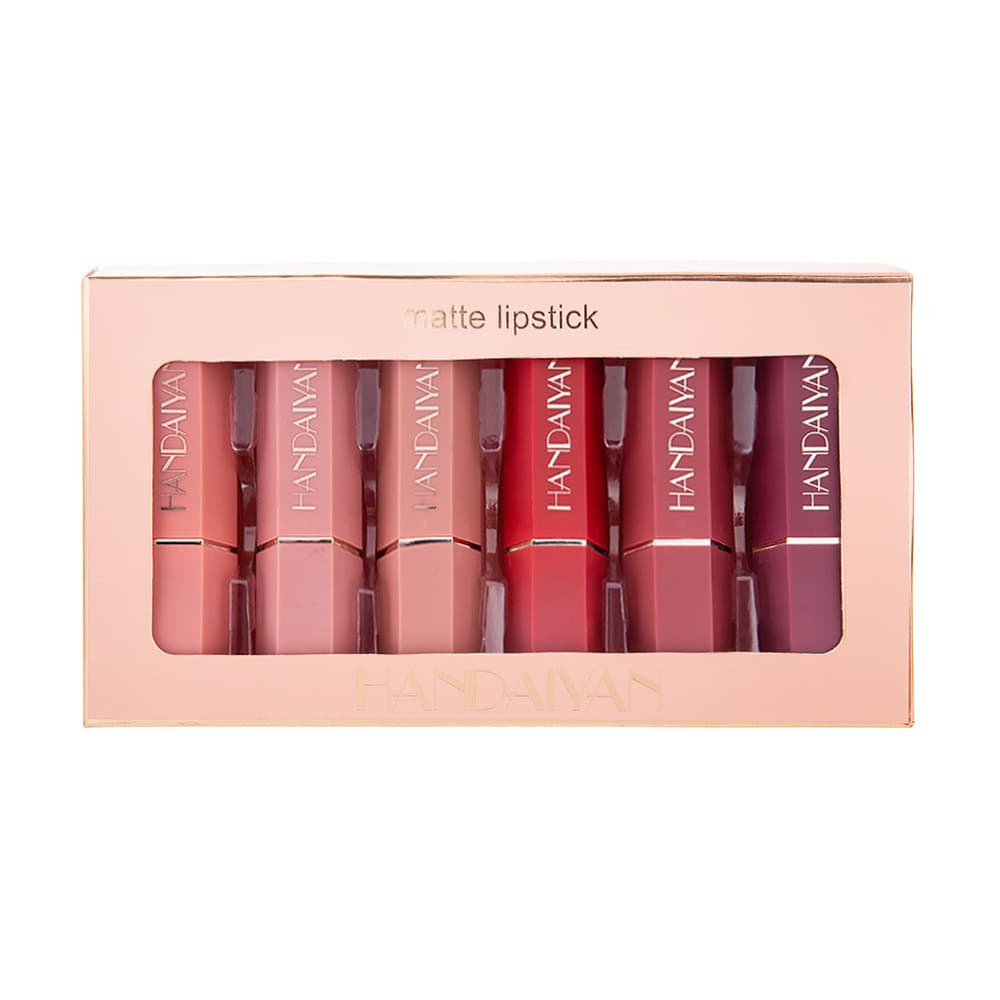 Set de Barras de Labios Mate con Caja de Regalo