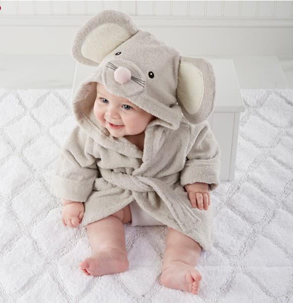 Albornoz Infantil con Capucha Forma Animal