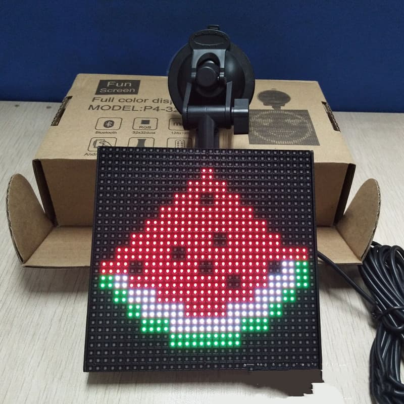 Pantalla LED Bluetooth Emoticono Full-Color para Coche