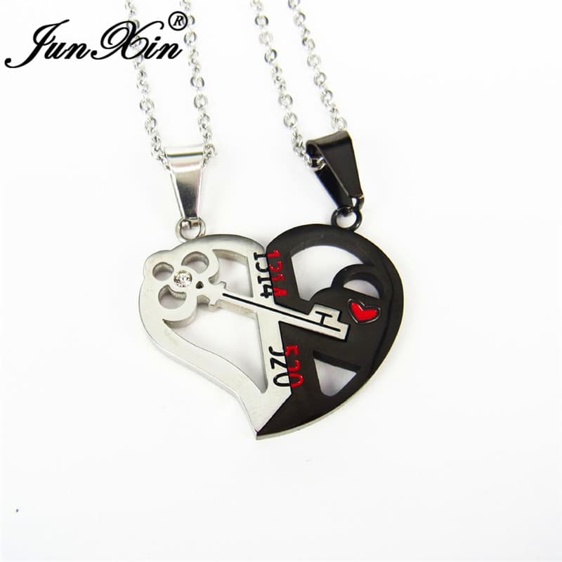 Collar Pareja Llave del Amor con Combinación