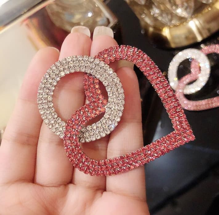 Pendientes Corazón Melocotón Fashion