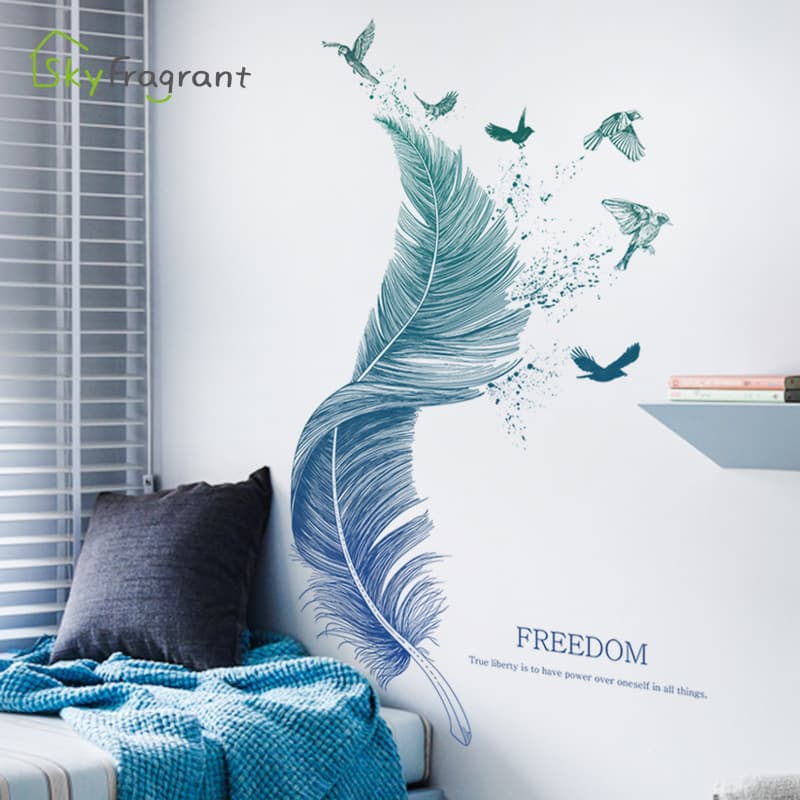 Adhesivos decorativos de pared para dormitorio
