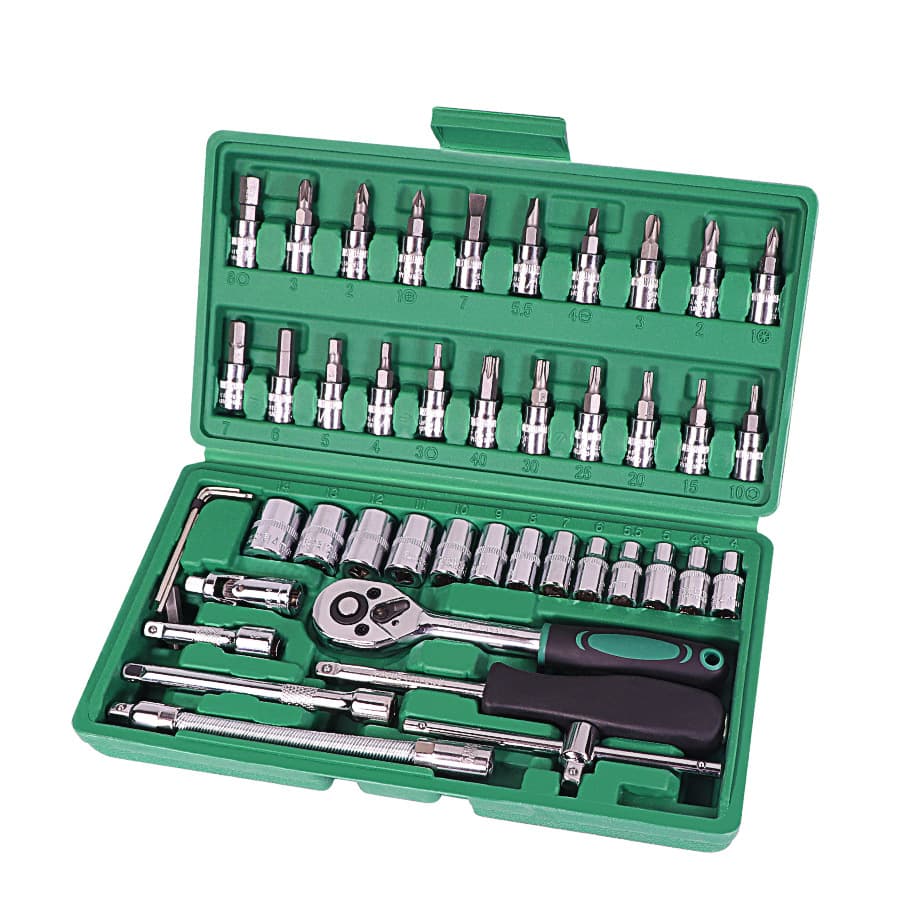 Juego de Herramientas 46 Piezas para Reparación de Autos