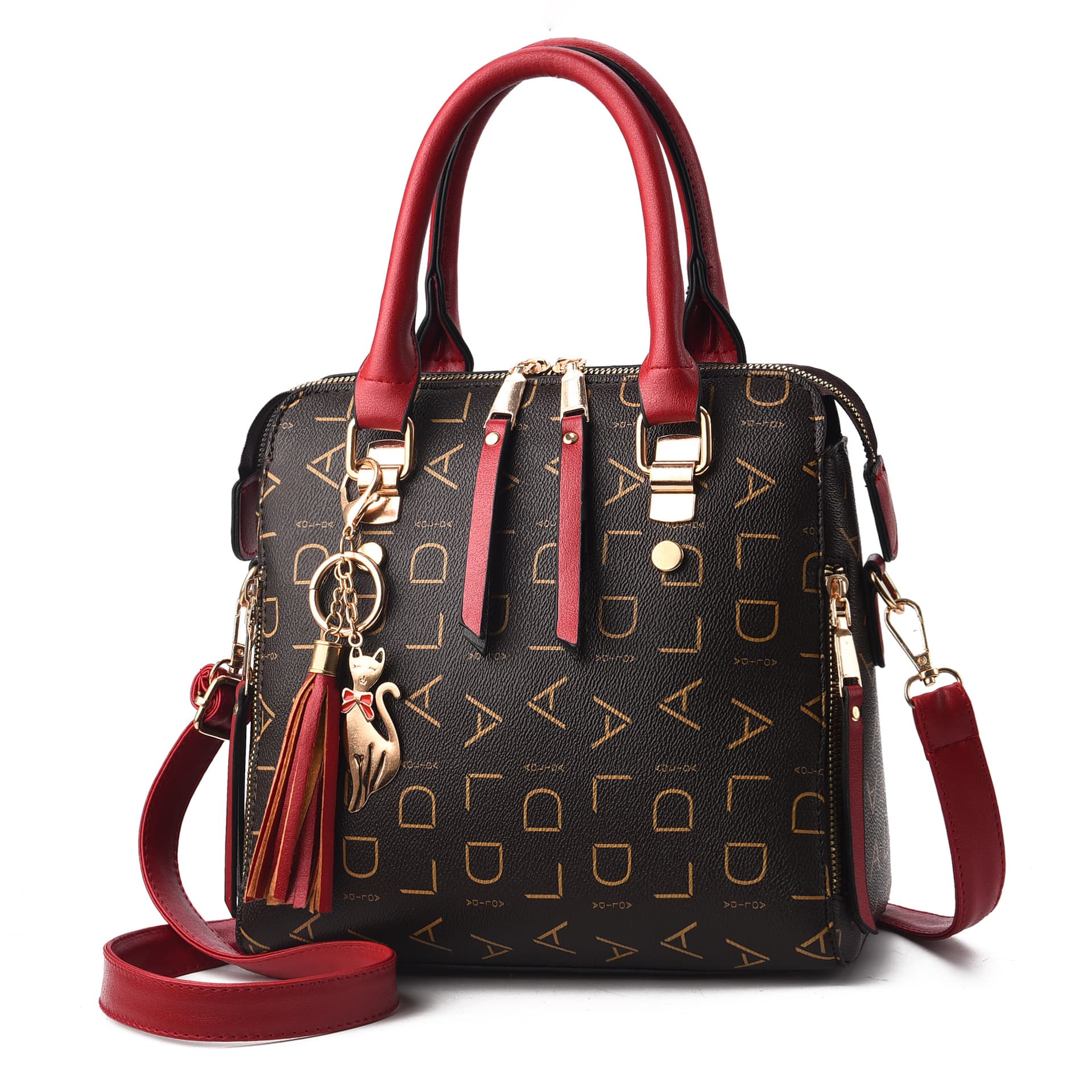Bolso Piel Sintética Multicompartimentos Mujer