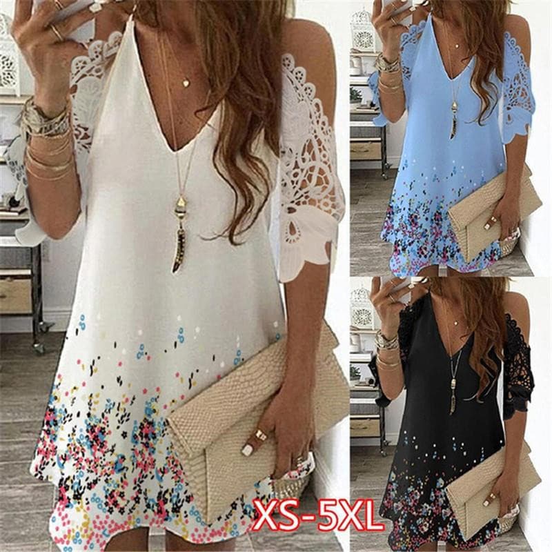 Vestido Tirantes Escote V Corte A Mujer