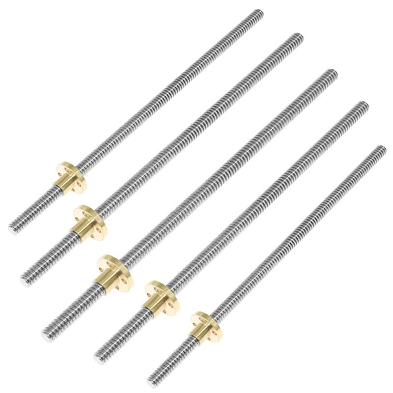 Tornillo Trapezoides T en 3D para Impresoras