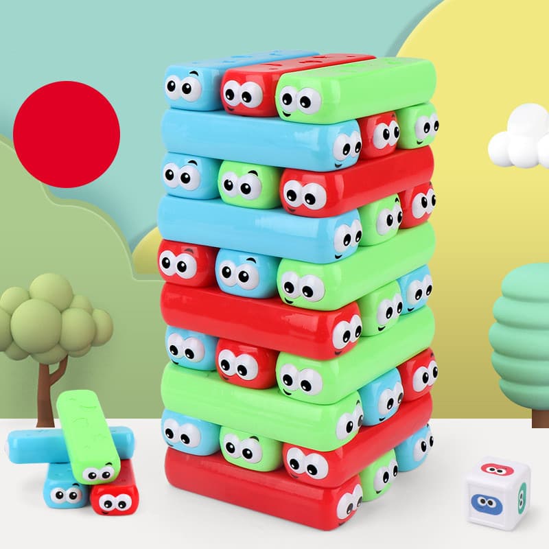 Juego de Torre de Bloques - Juego de Mesa Familiar