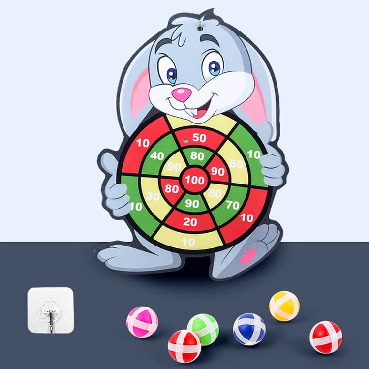 Tablero de Dardos Adhesivos Infantil con Diseño Cartoon