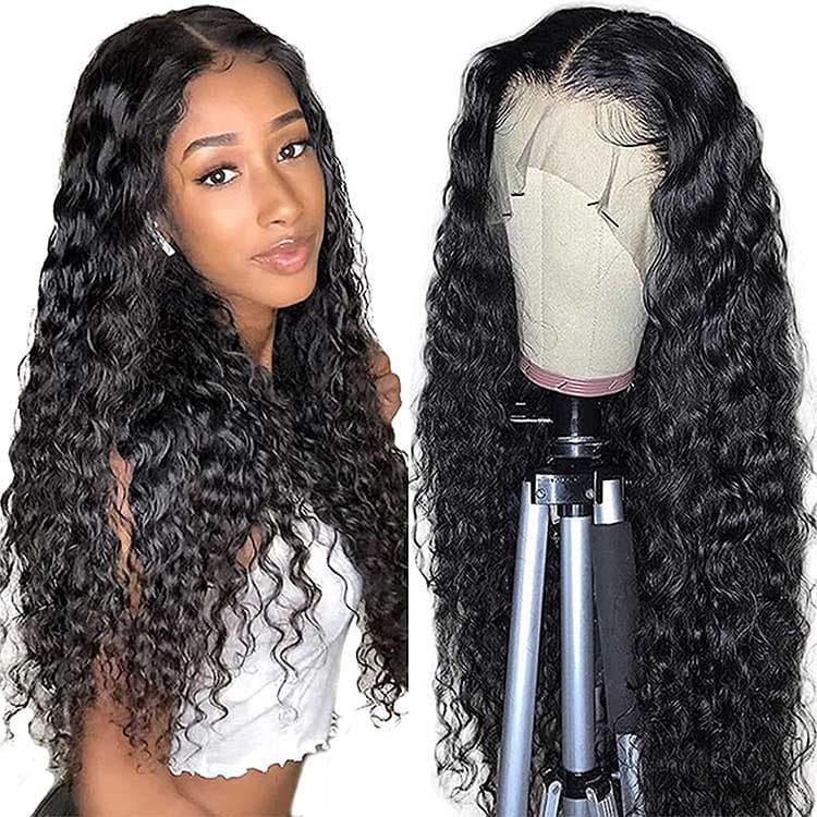 Pelucas de Cabello Humano Rizado y Largo