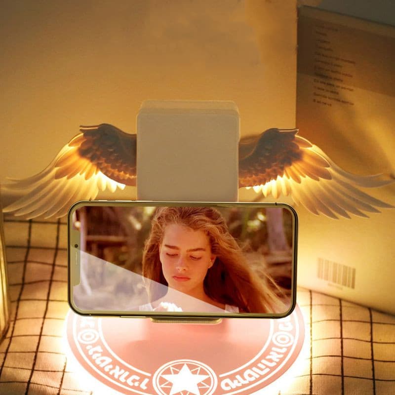 Cargador Inalámbrico LED Angel Wings Multicolor