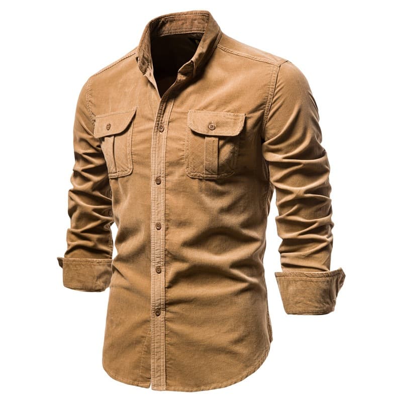 Camisa de Manga Larga para Hombre Azul