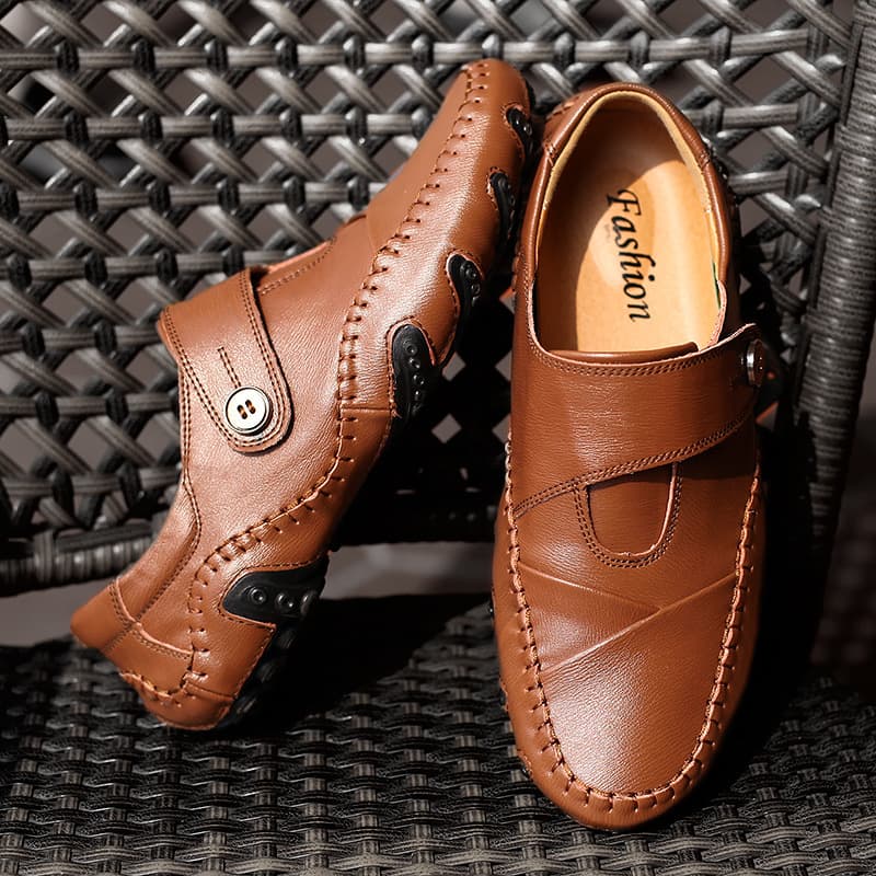 Zapatos de Cuero Casual Estilo Coreano para Hombre