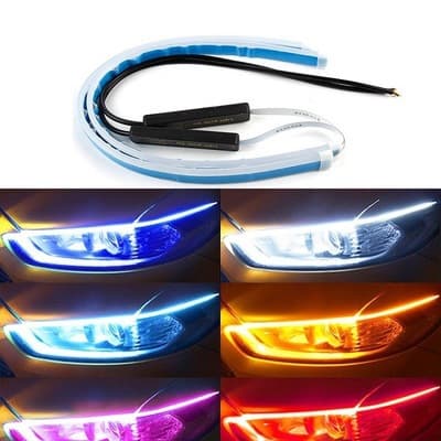 Luces LED DRL Diurnas para Coche con Intermitente