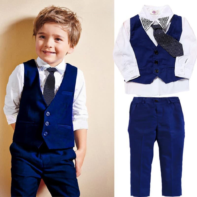 Conjunto Formal de Chaleco para Niño