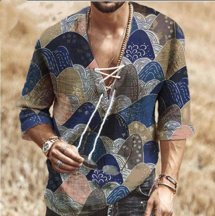 Camiseta Suelta Hombre Estilo Casual Talla Grande