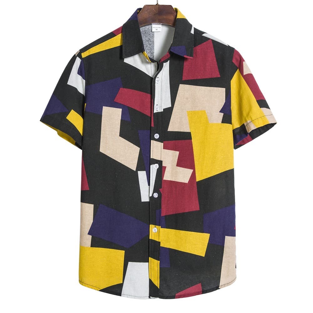 Camisa Geométrica para Hombre