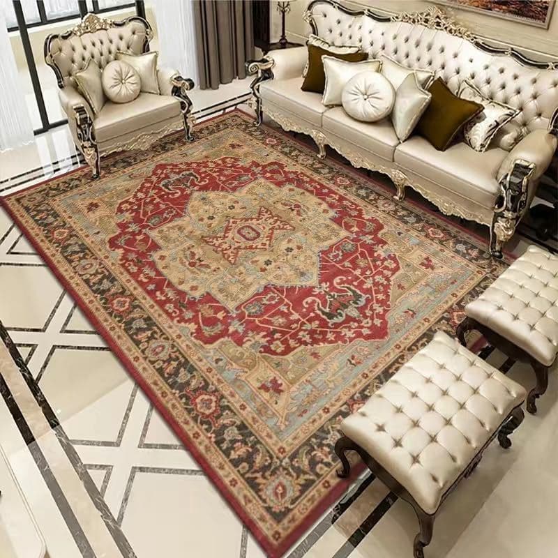 Alfombra Boho Vintage Persa Rectangular para Salón