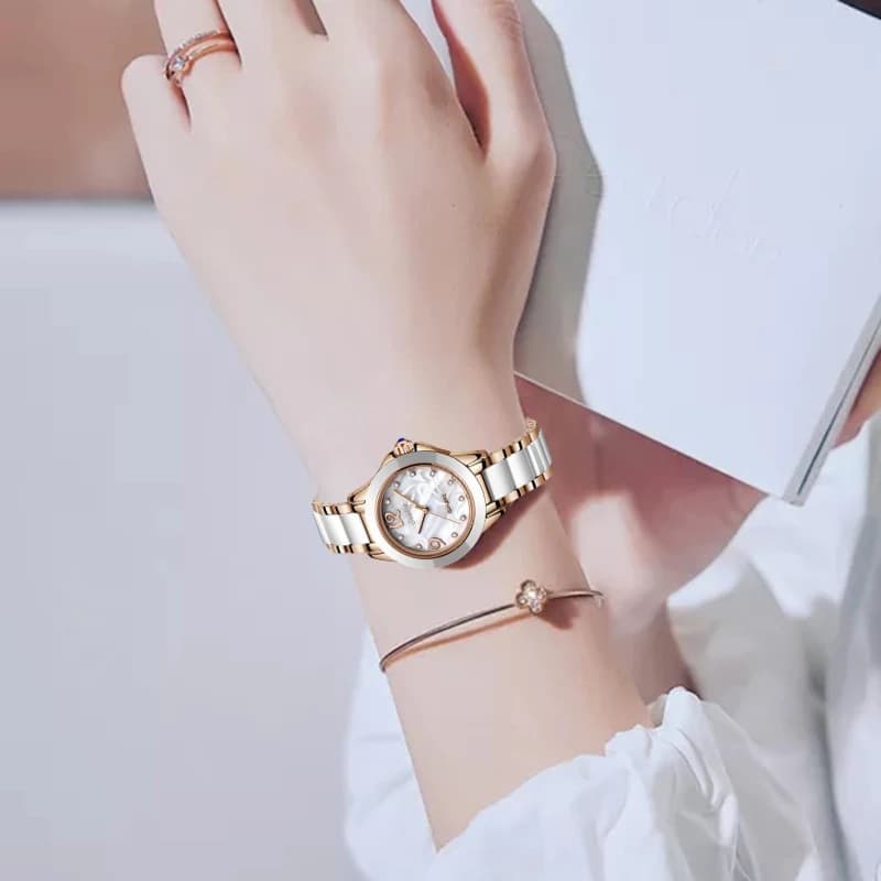 Reloj de Cerámica para Mujer de Lujo