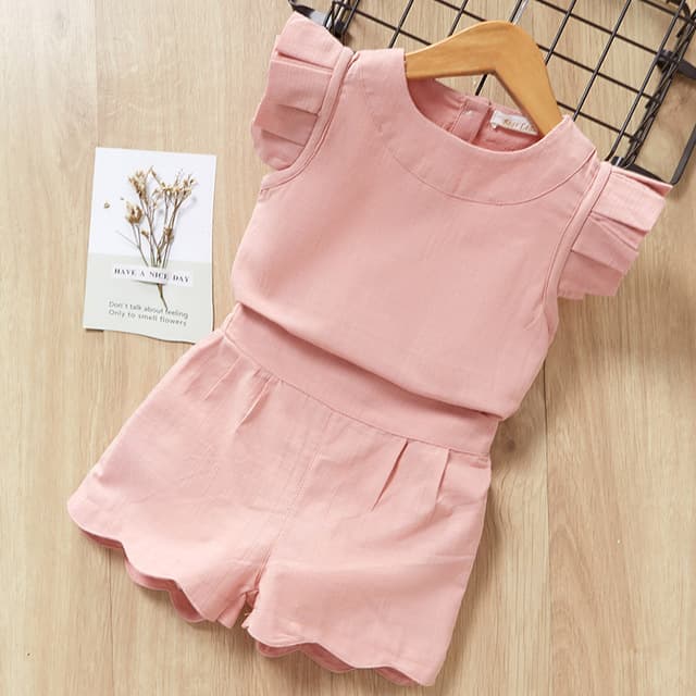 Conjunto de Camiseta y Pantalón Corto para Niña
