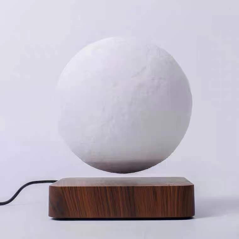 Lámpara Flotante Magnética Luna 3D