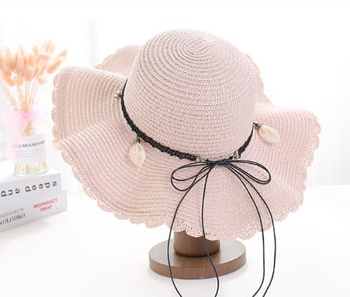 Sombrero de Playa Ala Ancha con Cinta Tejida